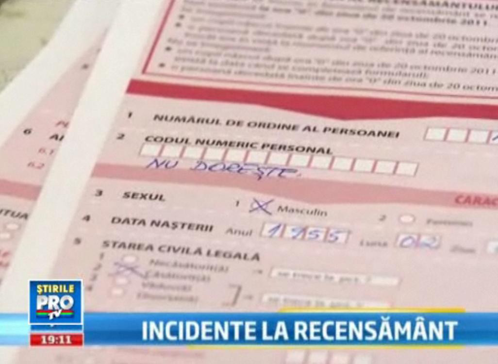 Intrebarile care nu se regaseau in formulare si care au starnit scandal in a treia zi de recensamant