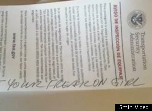 Cum ai reactiona daca angajatii unui aeroport ti-ar scotoci in bagaj si ti-ar lasa acest mesaj