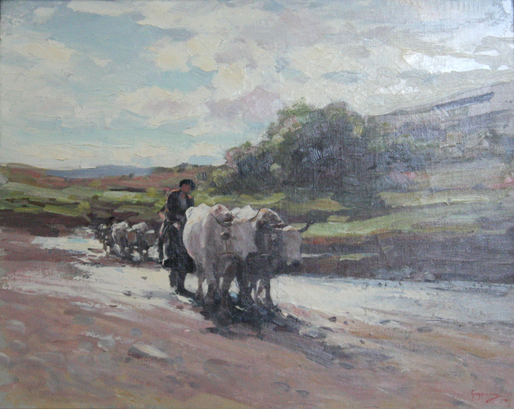 Cei mai scumpi "boi" din istoria Americii. Un tablou de Grigorescu, vandut cu 104.500 de dolari