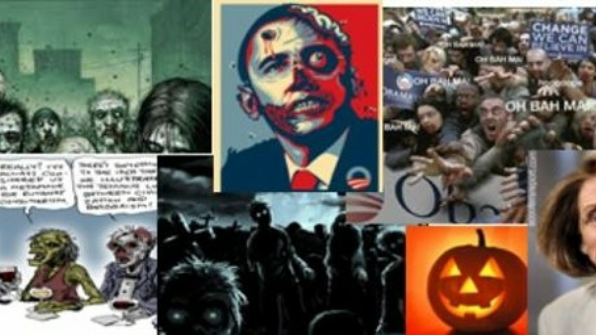 FOTO. Gluma de Halloween care a scandalizat toata America. Barack Obama, un zombie impuscat in cap