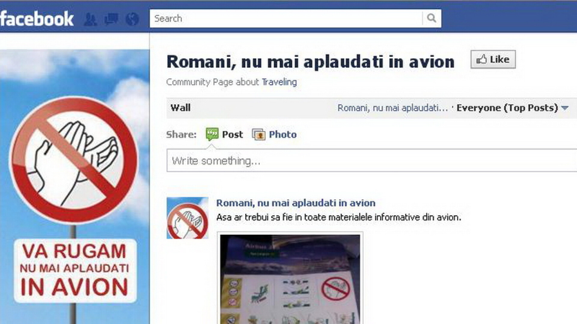 Tu aplauzi in avion, dupa aterizare? Vezi controversa pornita de romani pe o pagina de Facebook