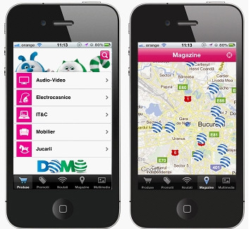 (P) In premiera, prima aplicatie iPhone a unui magazin din Romania