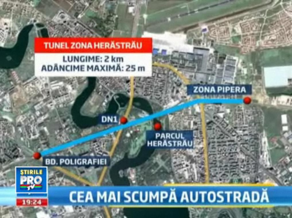 Un km din autostrada suspendata promisa de Oprescu ar costa 70 mil €. E justificata investitia?