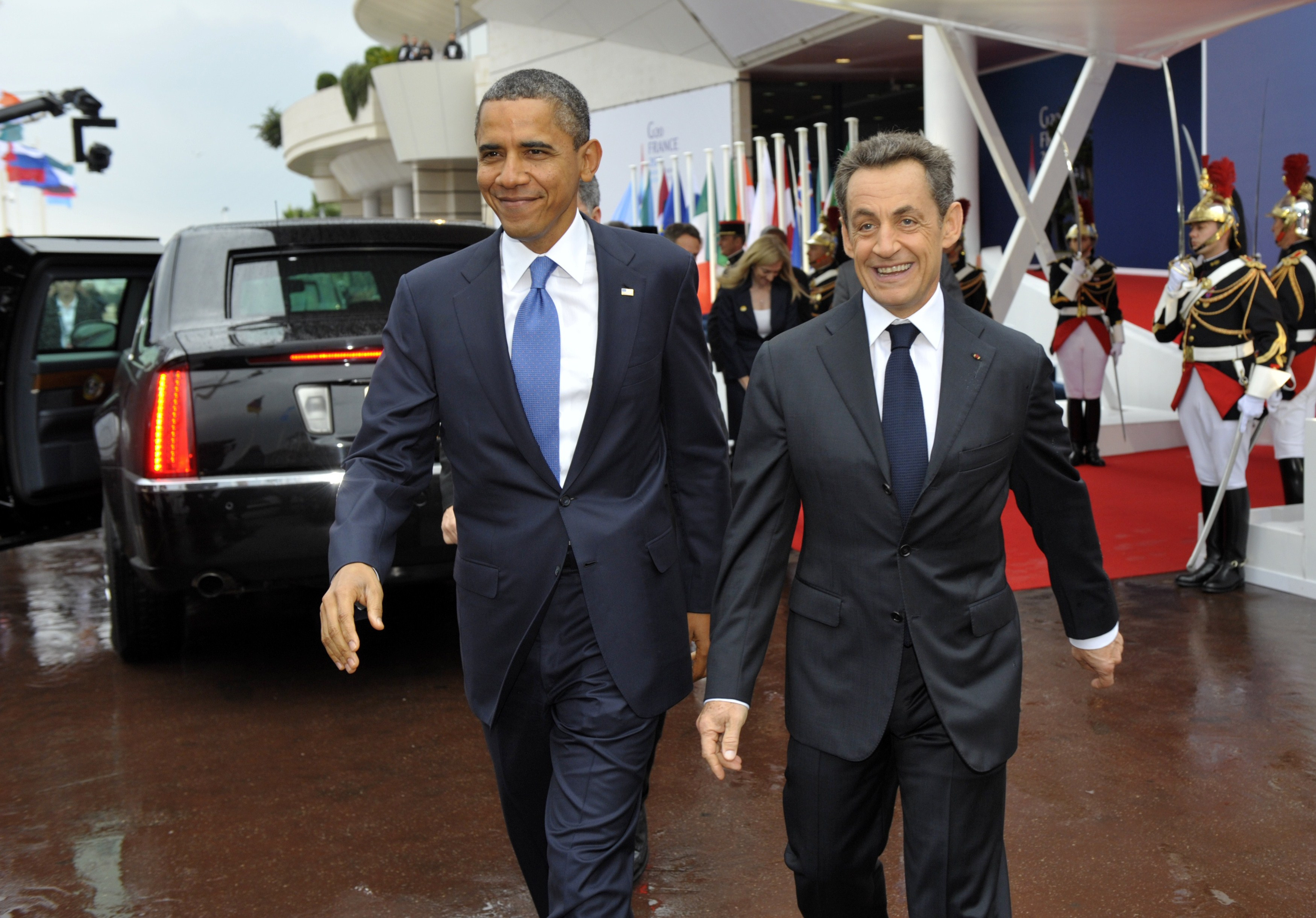 Barack Obama catre Sarkozy: "Sper ca fetita ta a mostenit fizicul mamei, ceea ce este un lucru bun"