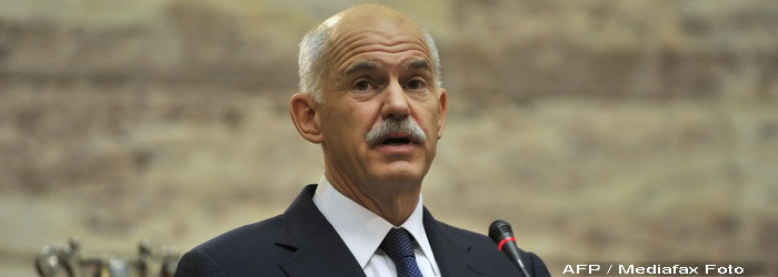 Premierul George Papandreou a obtinut votul de incredere al Parlamentului elen