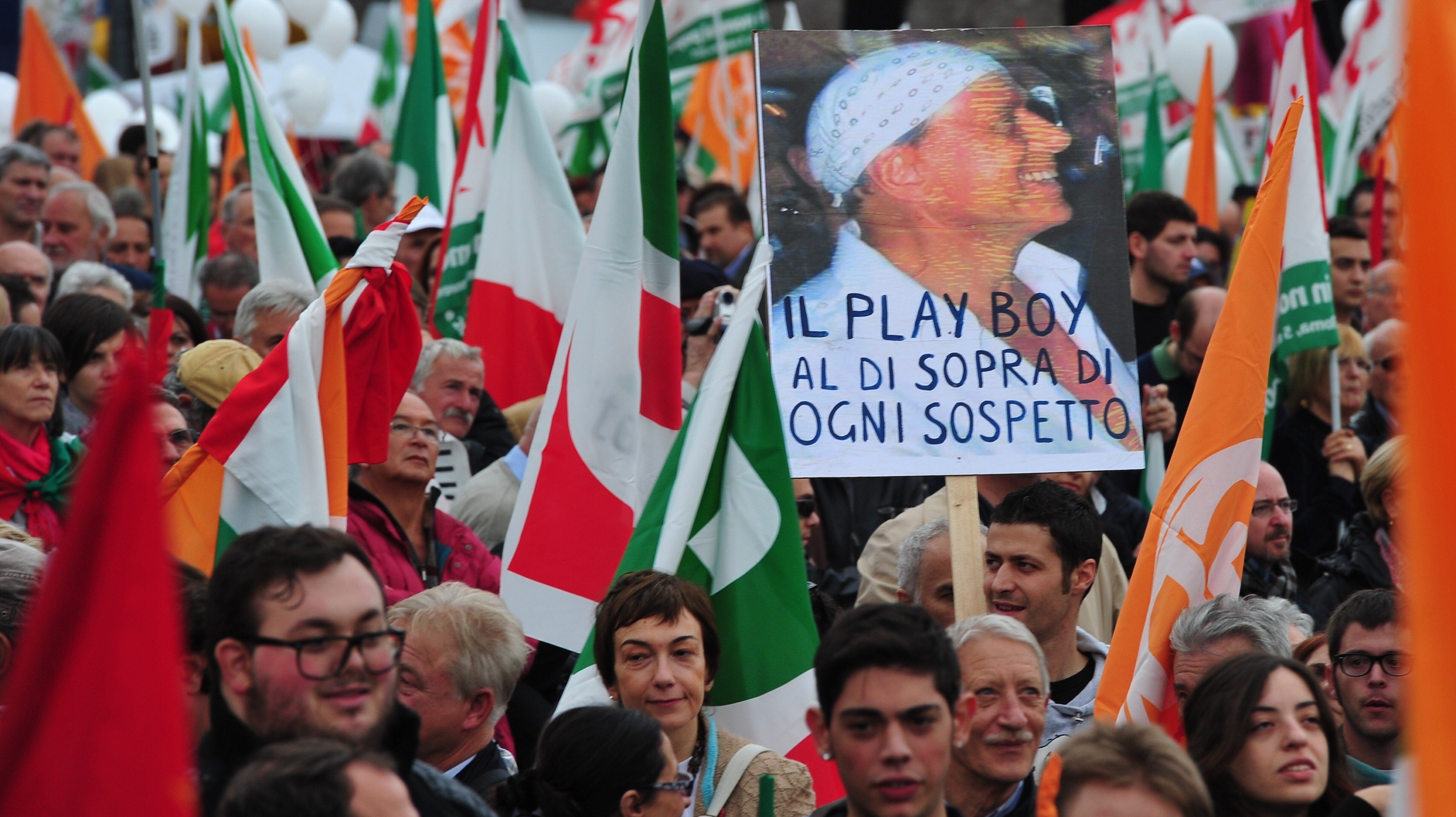 proteste Berlusconi