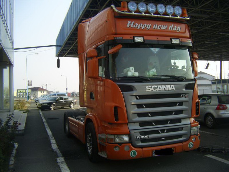 Amendati ca au iesit cu masinile de mare tonaj, pe cele mai circulate artere din centrul orasului