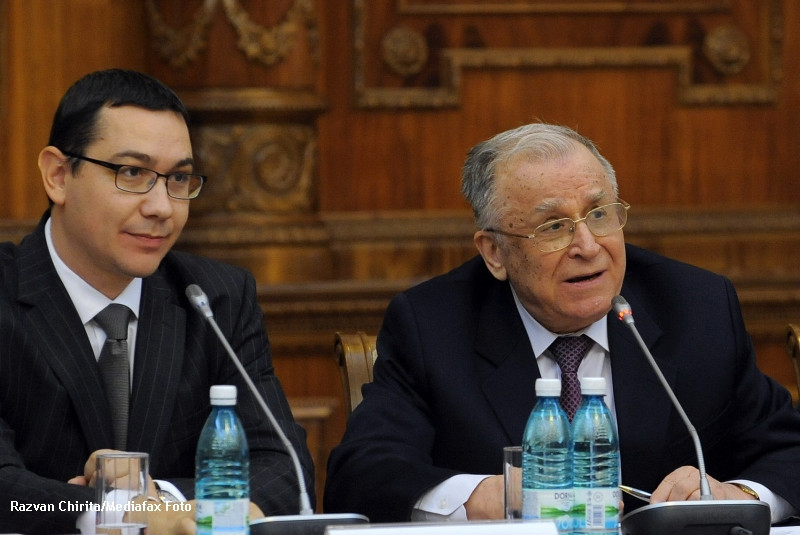 Iliescu, despre Ponta: S-a maturizat vazand cu ochii si am asistat cu placere la evolutia lui