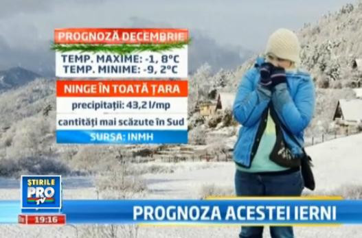 Am intrat oficial in iarna. Cum va fi vremea in urmatoarele trei luni