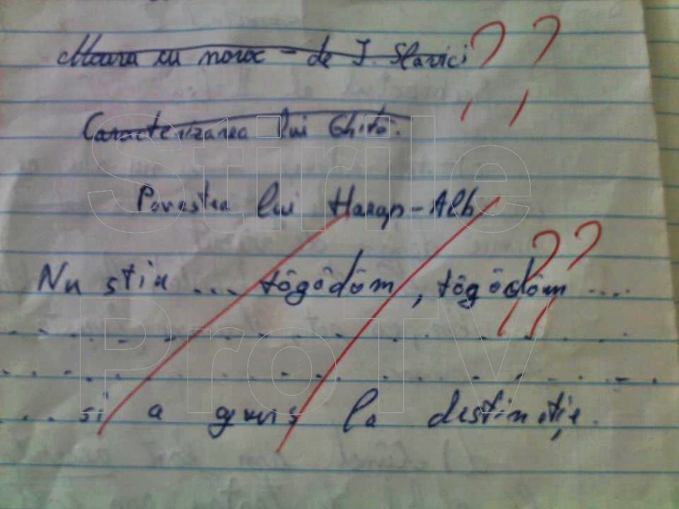 FOTO. Elevul care n-a stat la povesti cu profesoara: "TAGADAM, TAGADAM..."