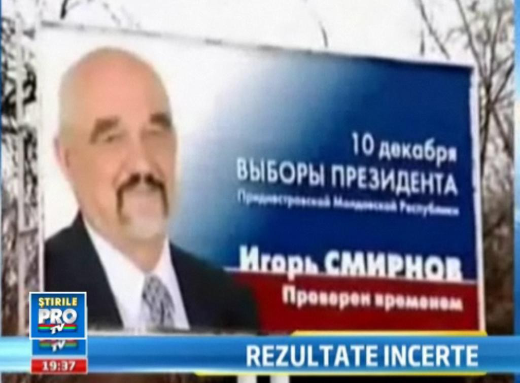Confuzie totala la Tiraspol dupa primul tur de scrutin. Doi candidati, proclamati castigatori