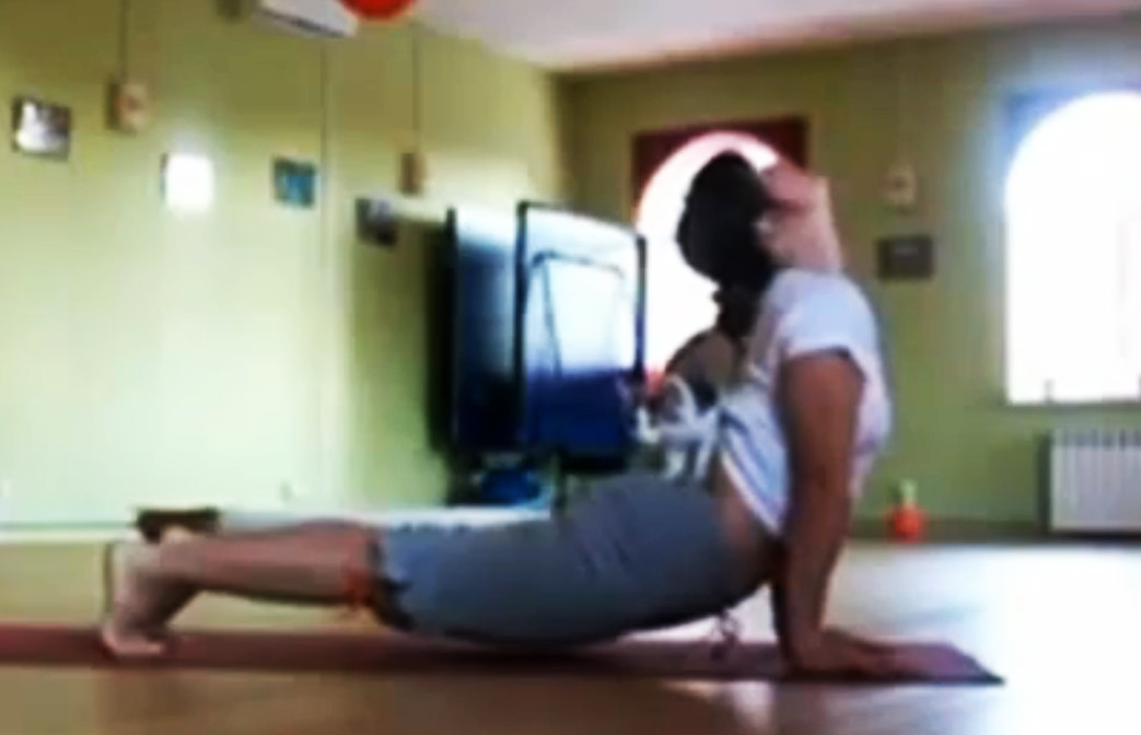 Cel mai bun partener de Yoga al unei femei. Se muleaza pe trup. VIDEO