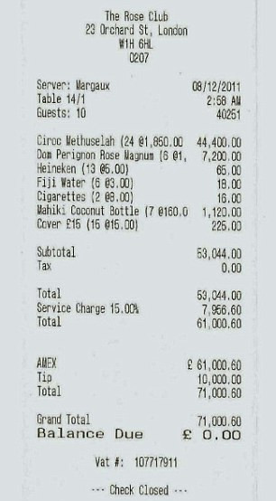 Aceasta factura il face sa fie cel mai tare sef din istoria petrecerilor de Craciun. FOTO