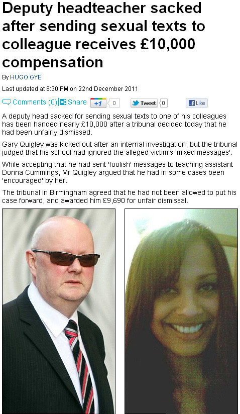 Profesorul care a trimis sms-uri obscene unei colege si a castigat 10.000 de euro din asta