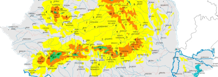 Unde a nins si cum va fi vremea de Craciun. HARTA grosimii stratului de zapada