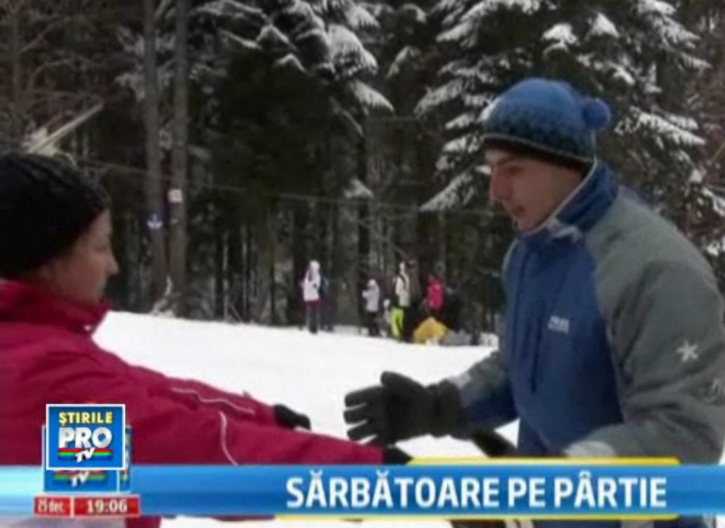 Craciunul a fost alb la munte. Cum s-a simtit distractia pe partiile de schi. VIDEO