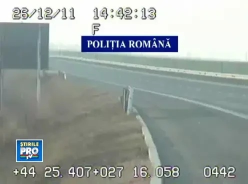 Sofer, 24 de ani, cu BMW. Prins de radar cu 211 km/h pe Autostrada Soarelui