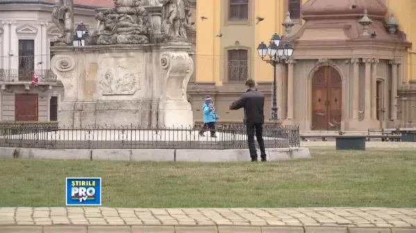 Primavara in ianuarie. Vremea buna i-a scos pe timisoreni la terase sau la plimbare