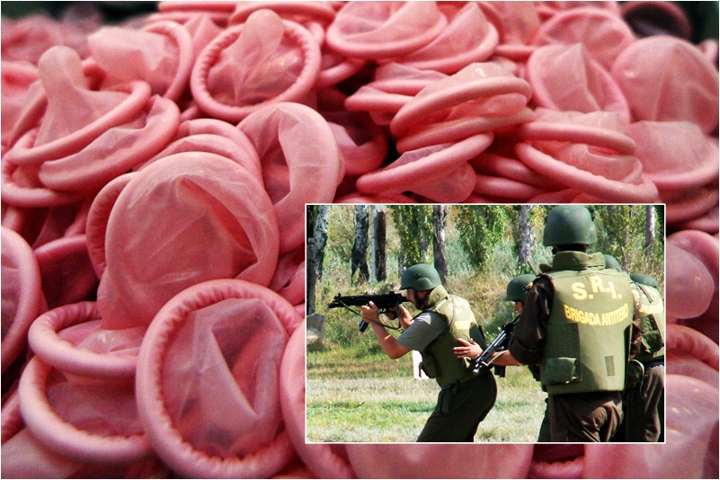 O unitate SRI a cumparat 50 de prezervative pentru a le folosi la "trageri in dispozitive explozive"