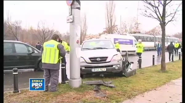 Imagini de la accidentul lui Mircea Lucescu si declaratiile femeii acrosate de masina lui. VIDEO