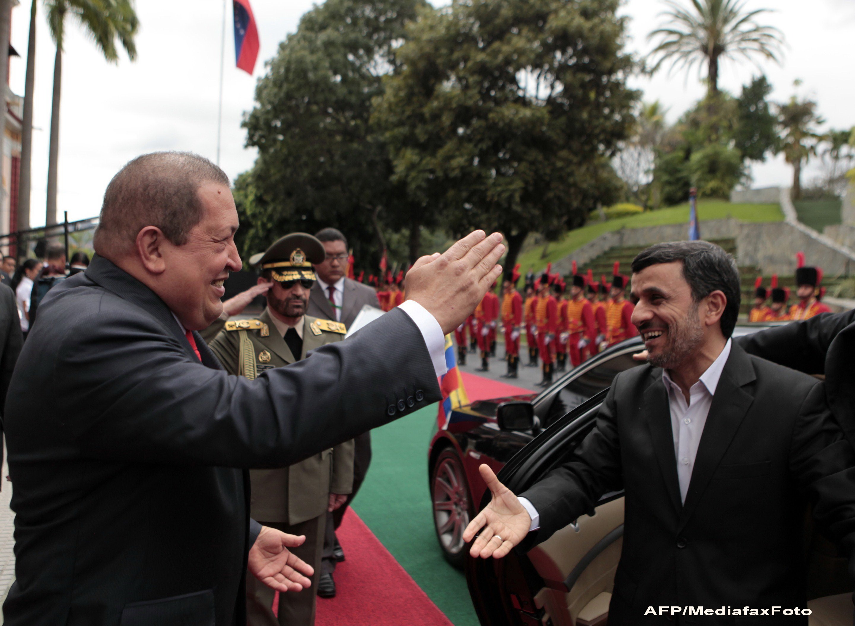 Hugo Chavez si Mahmoud Ahmadinejad