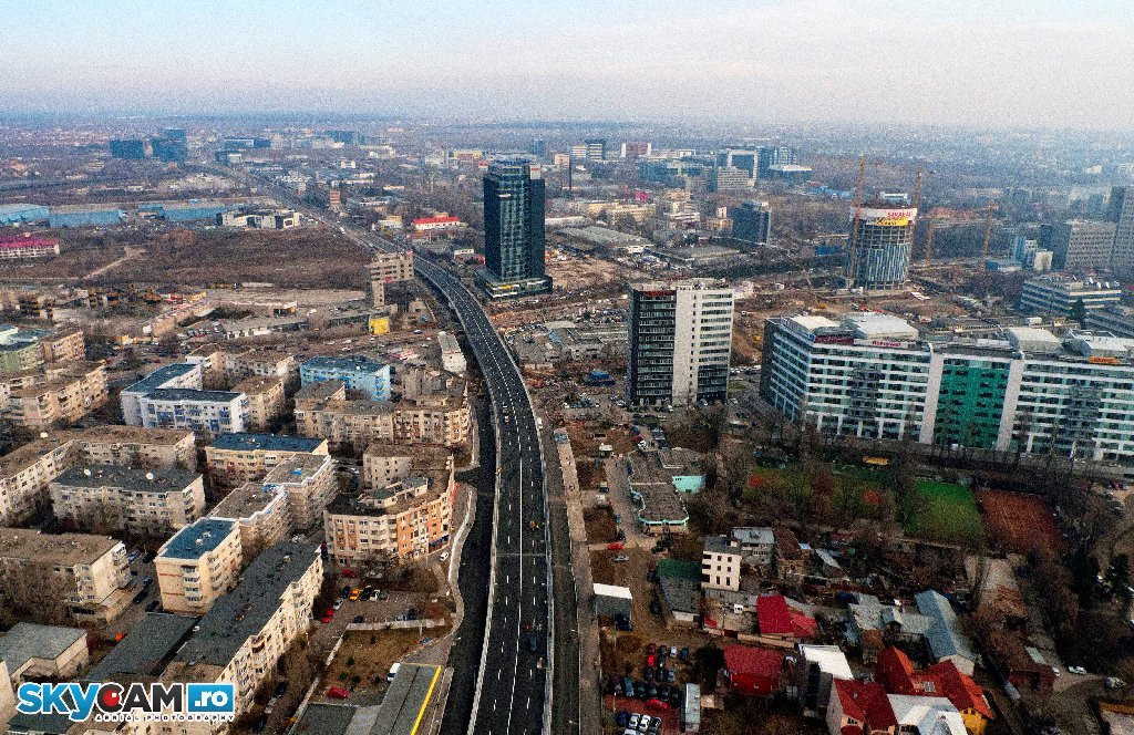 FOTO. Pasajul Pipera: imagini spectaculoase surprinse din avion. Urmeaza sa fie deschis circulatiei