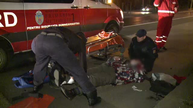 Soferul unei masini de lux, care a lovit un barbat pe o "zebra" din Capitala, cautat de politie