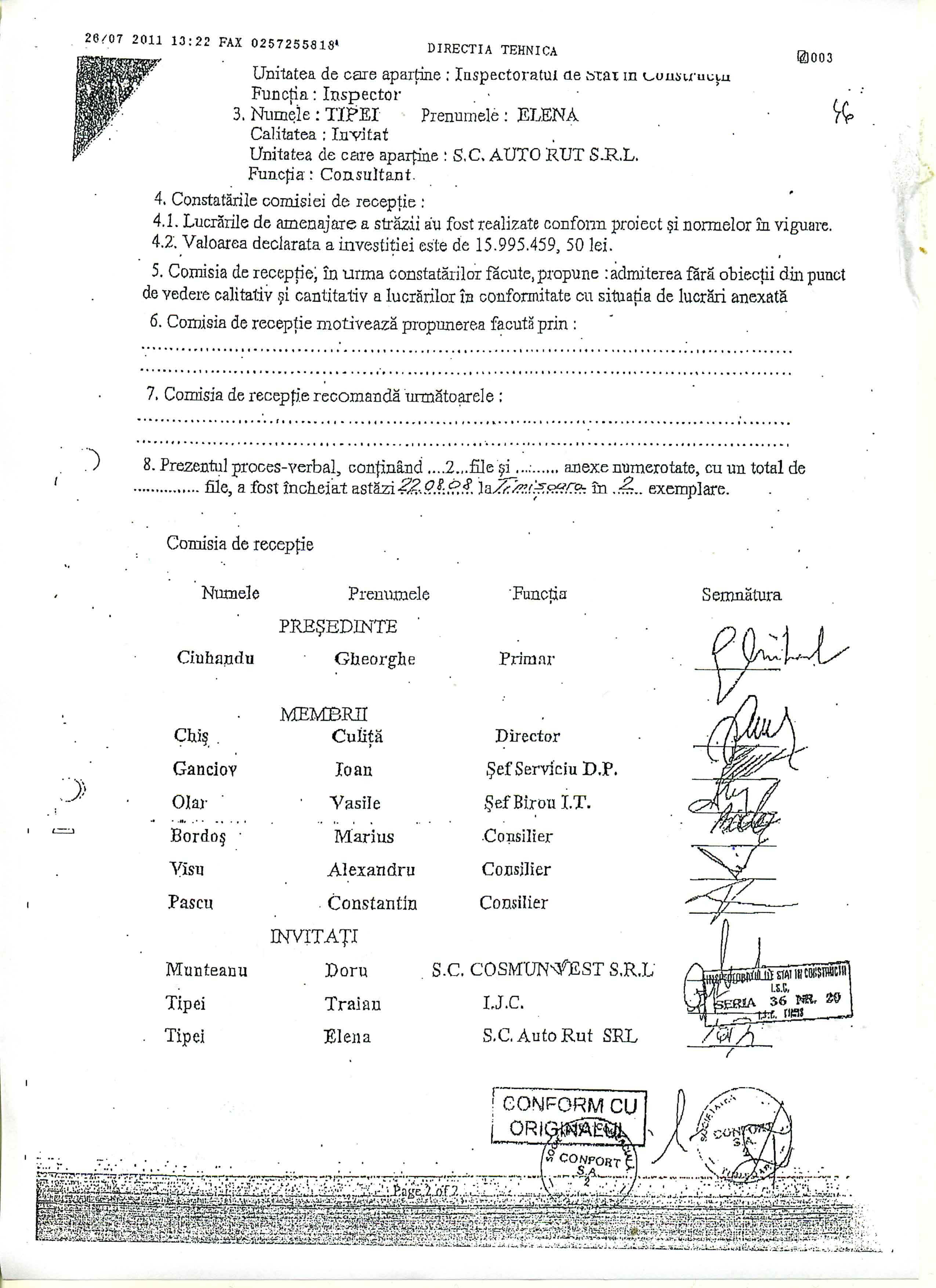 Giorgica Cornu, despre semnaturile false de la Primaria Timisoara: “Acuzele sunt nefondate"