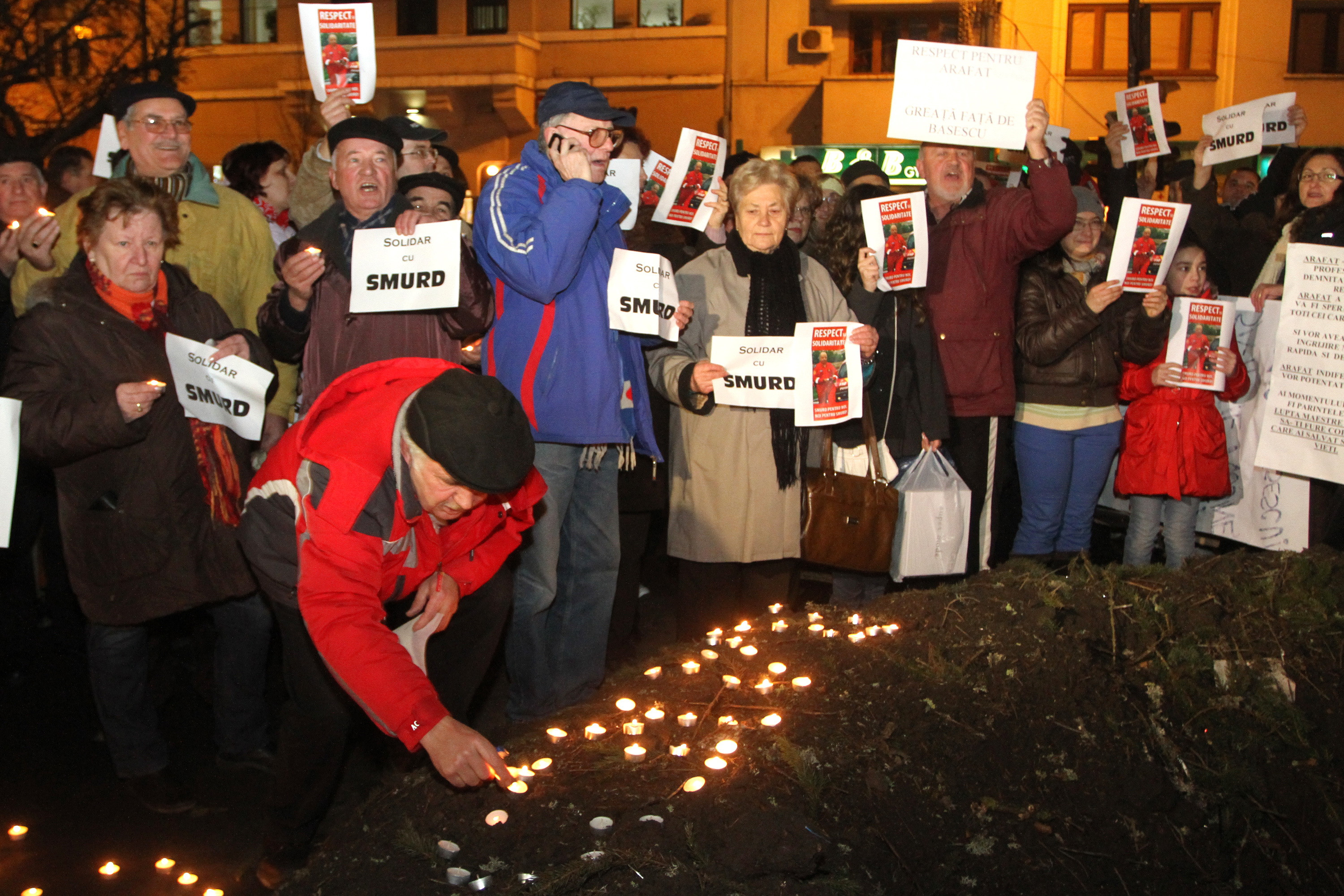 "Arafat ministru". Mitingul de sustinere pentru Raed de la Brasov s-a incheiat fara incidente