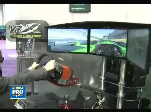 VIDEO. Cel mai tare simulator de curse, prezentat la Las Vegas.