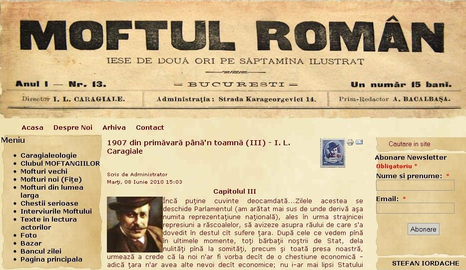 "La vremuri noi, tot noi." Cuvintele lui Caragiale despre politicieni, mai actuale ca niciodata