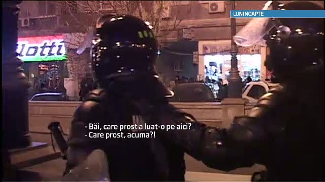 Jandarm: "Bai, care prost a luat-o pe aici?" Top cele mai amuzante momente din timpul protestelor