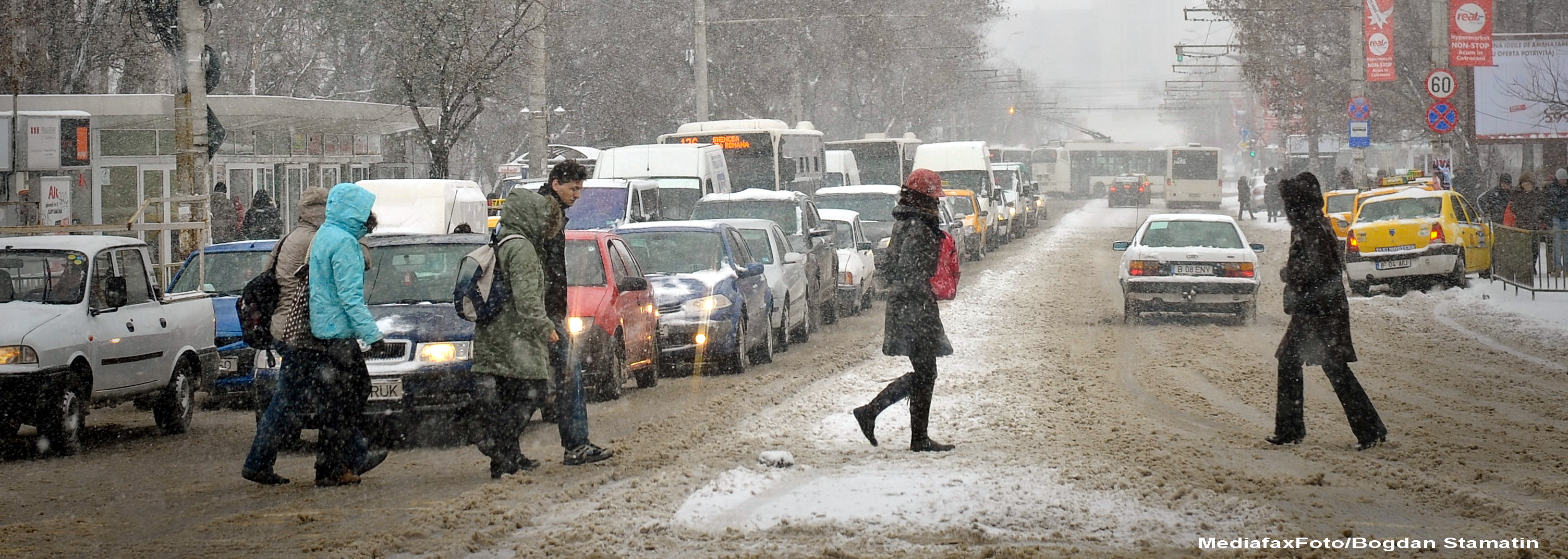 Cod galben:ninsori si viscol peste jumatate de tara