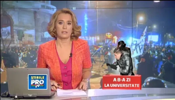 1.000 de persoane protesteaza in Piata Universitatii, alte 1.600 in localitati din tara