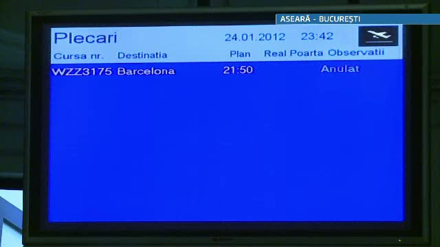 Cursa low-cost catre Barcelona, anulata. Zeci de pasageri au ramas pe aeroportul Baneasa