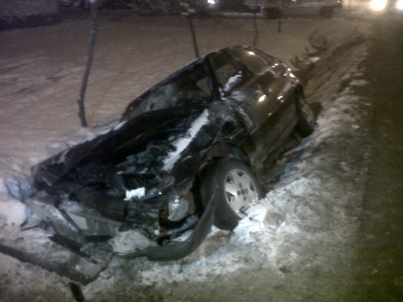 Gheata si viteza au ucis o familie intreaga. Masina in care se afla s-a izbit de o duba a politiei