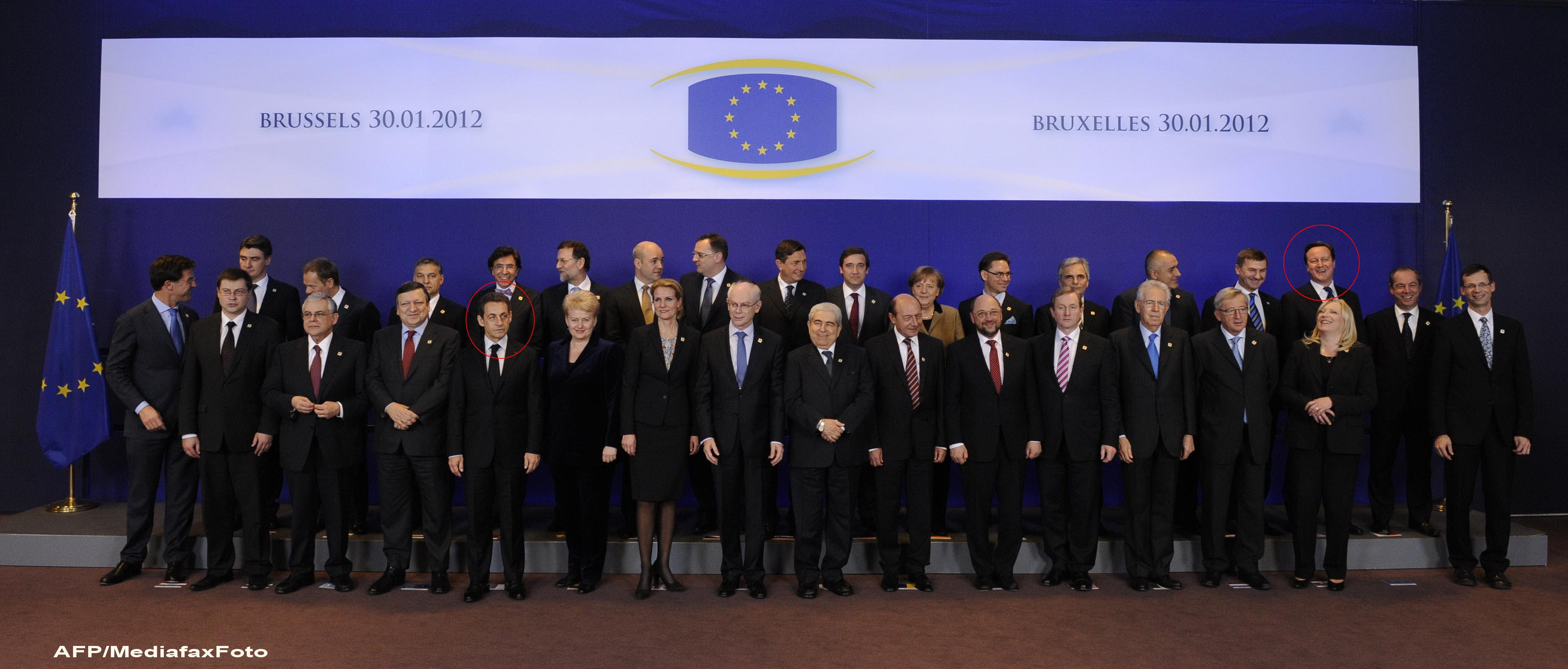 Cameron si Sarkozy la summit