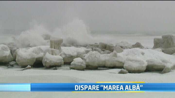 Spectacolul naturii. Marea a fost eliberata peste noapte din capcana de gheata. VIDEO