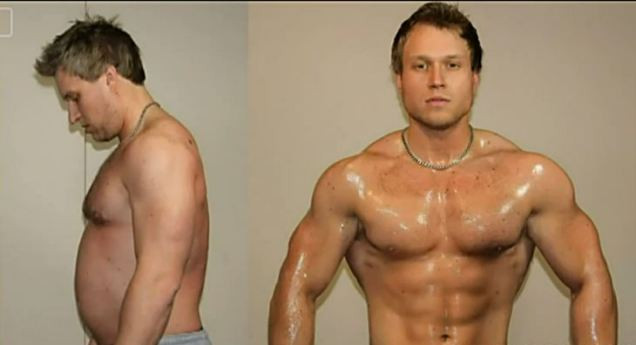 Transformare uluitoare in 5 ore. Dintr-un barbat "flasc" a ajuns culturist. VIDEO