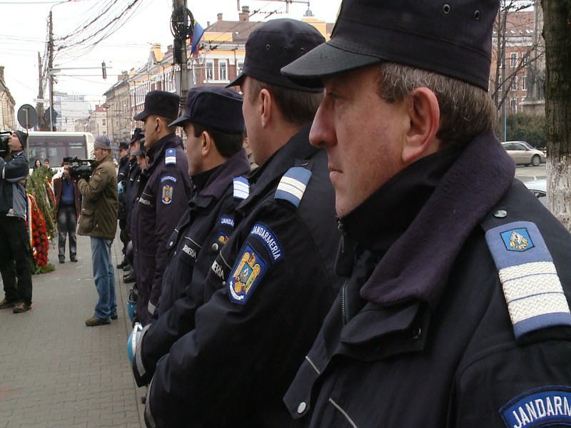 Activitate intensa in luna ianuarie pentru jandarmii clujeni