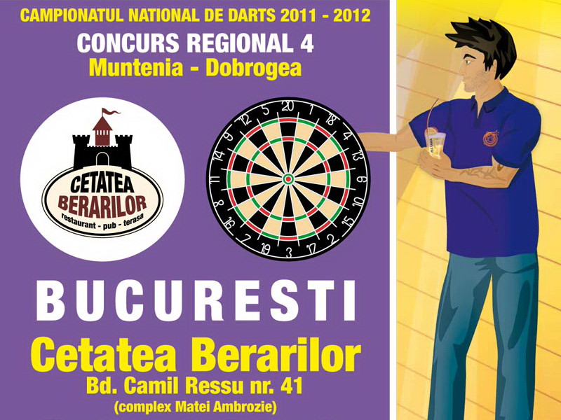 Concurs organizat de Federatia de Darts din Romania - Bucuresti - 11 februarie