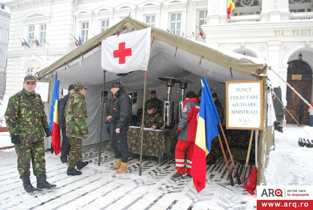 Bistritenii au donat 17 tone de alimente pentru sinistrati