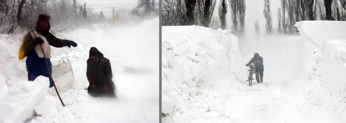 Romania e cu totul sub zapada. Autostrada Soarelui si 43 de drumuri nationale sunt inchise