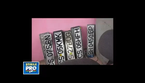 placute de inmatriculare furate