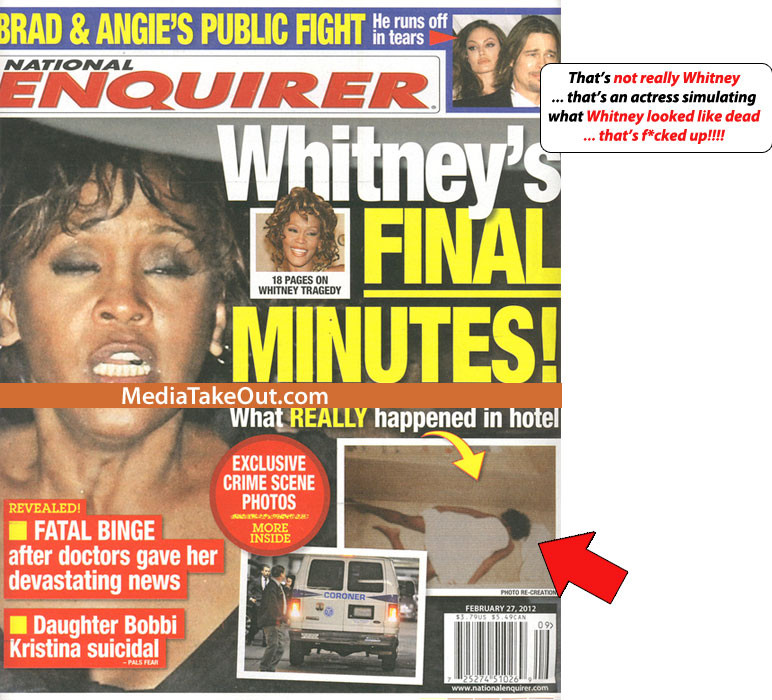 Coperta cu Whitney Houston moarta care a starnit revolta familiei. Ce se vede de fapt in imagine