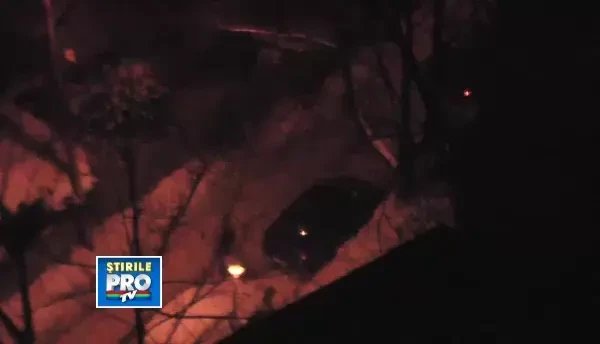 VIDEO. Ce a patit un sofer dupa ce a parcat pe locul deszapezit de un vecin