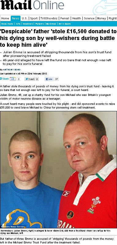 Revoltator. Ce i-a facut acest tata fiului sau, grav bolnav, i-a dezgustat chiar si pe procurori