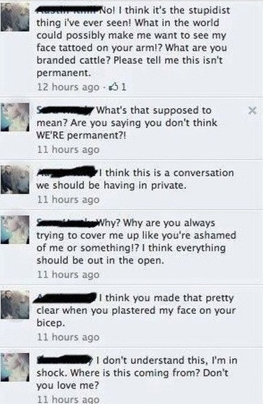 Si-a tatuat pe mana chipul iubitului pe care il stia de cateva zile. Ce a urmat face senzatie pe net