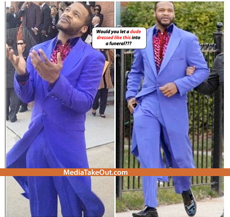 Un detaliu din aceasta fotografie l-a costat scump. Interzis la inmormantarea lui Whitney Houston