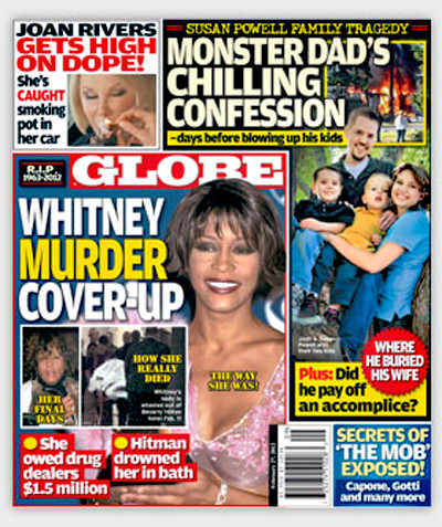 Globe: Whitney Houston a fost omorata. Cum justifica publicatia ipoteza socanta